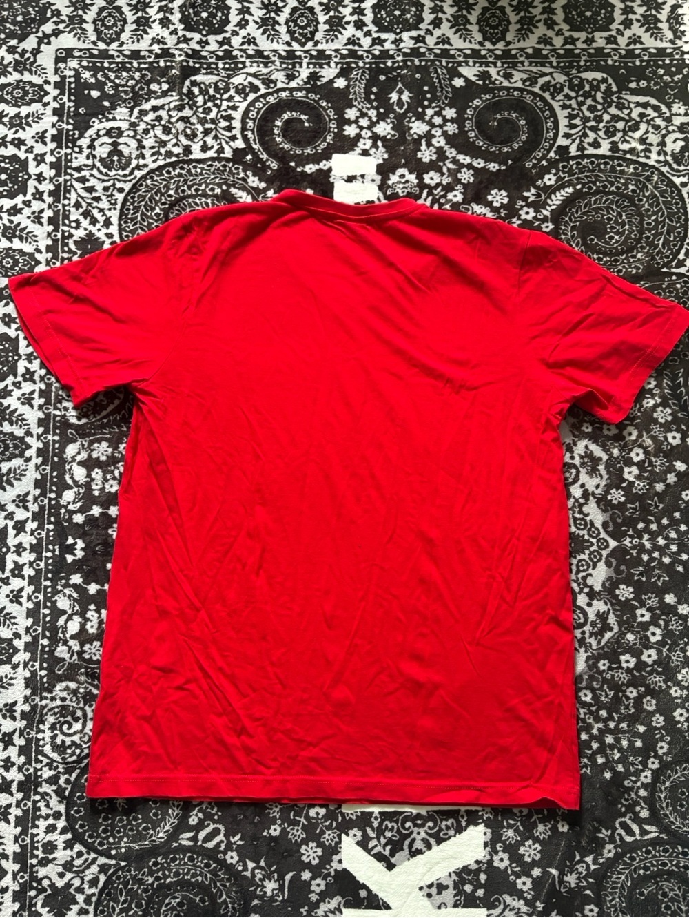 CityLab Red V Neck T Shirt XL Basic Cotton Essential Tee - Picture 2 of 3
